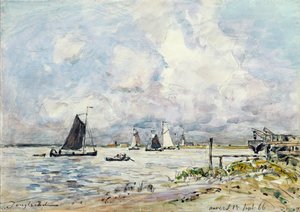 エスカウトの着陸段階、1866 作： Johan Barthold Jongkind